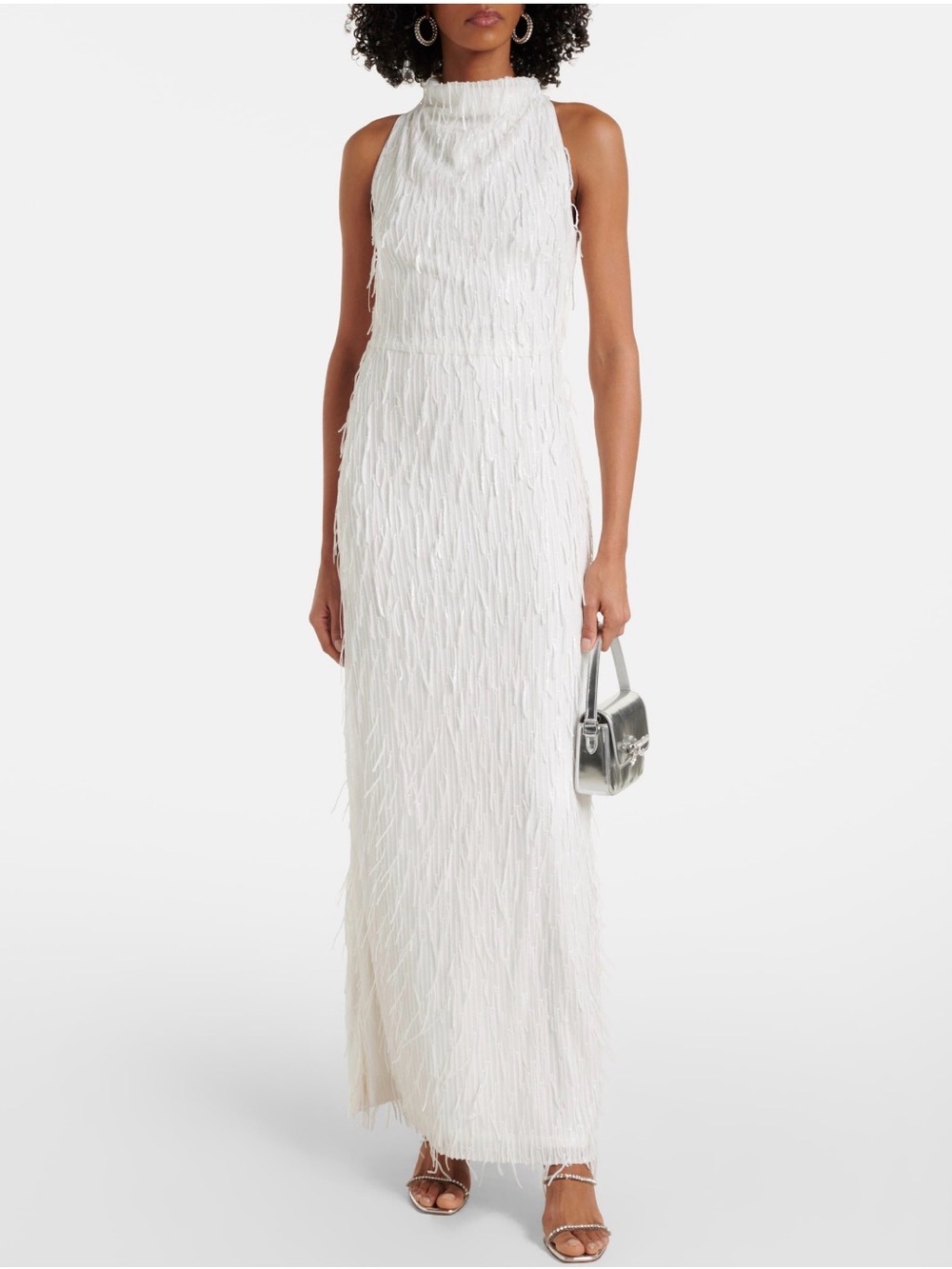 ROTATE Bridal Sequined Halterneck Beaded Gown